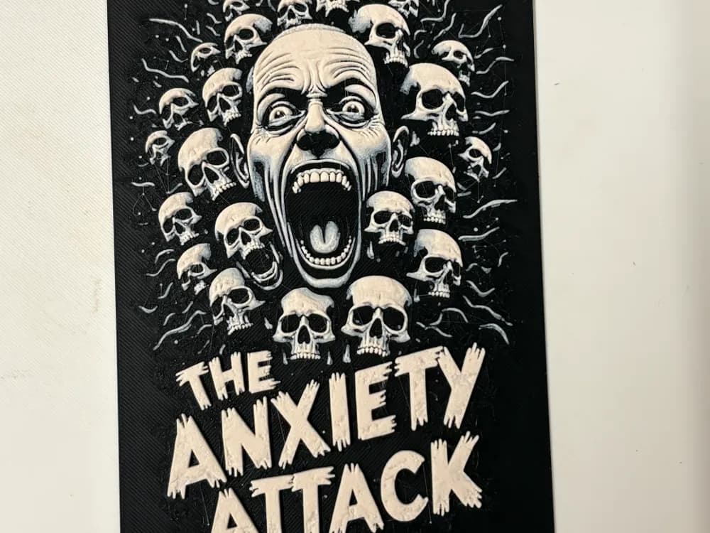 The Anxiety Attack Hueforge by Morganja HueForge model: The Anxiety Attack Hueforge by Morganja