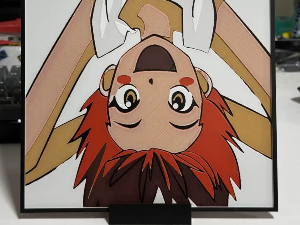 HueForge model: Cowboy Bebop - Edward - Hueforge by Strata Prints