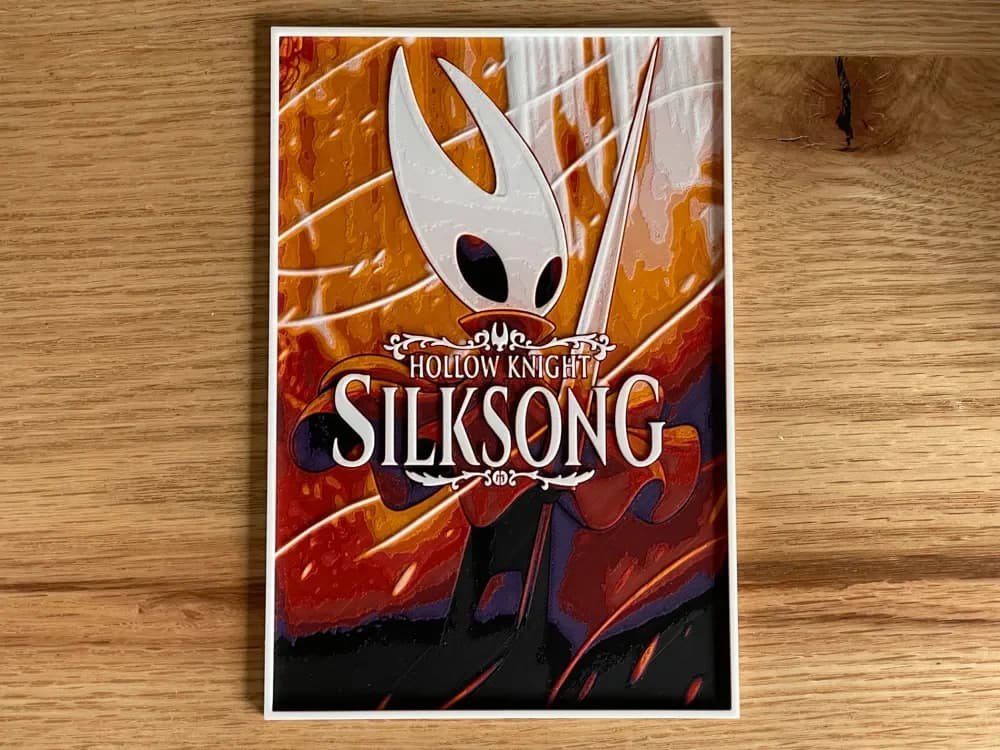 Hollow Knight: Silksong Hueforge Video Game Poster Hollow Knight: Silksong Hueforge Video Game Poster