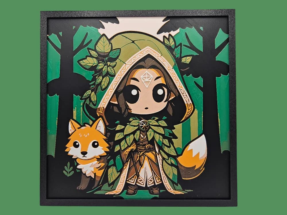 Mystical Druid by BusyKikiBee HueForge model: Mystical Druid by BusyKikiBee