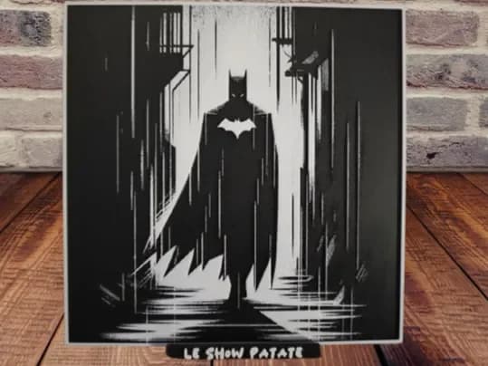 Batman ( ia ) hueforge by leshowpatate HueForge model: Batman ( ia ) hueforge by leshowpatate