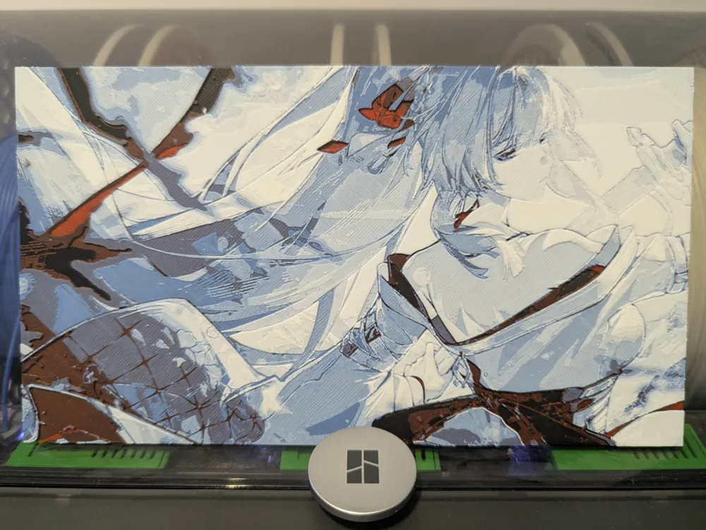 Hiyuki 绯雪 Heuforge - Wuthering Wave by Razel HueForge model: Hiyuki 绯雪 Heuforge - Wuthering Wave by Razel