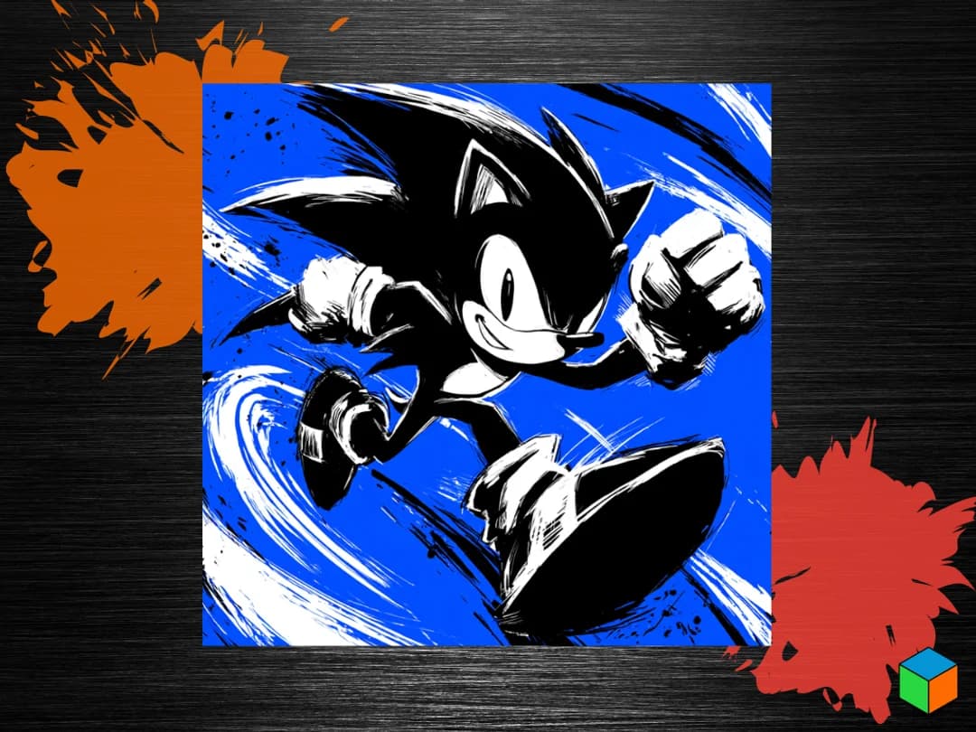 ⚡ Sonic — Retro Gaming Collection ⚡ by 3D Prints By Vic HueForge model: ⚡ Sonic — Retro Gaming Collection ⚡ by 3D Prints By Vic