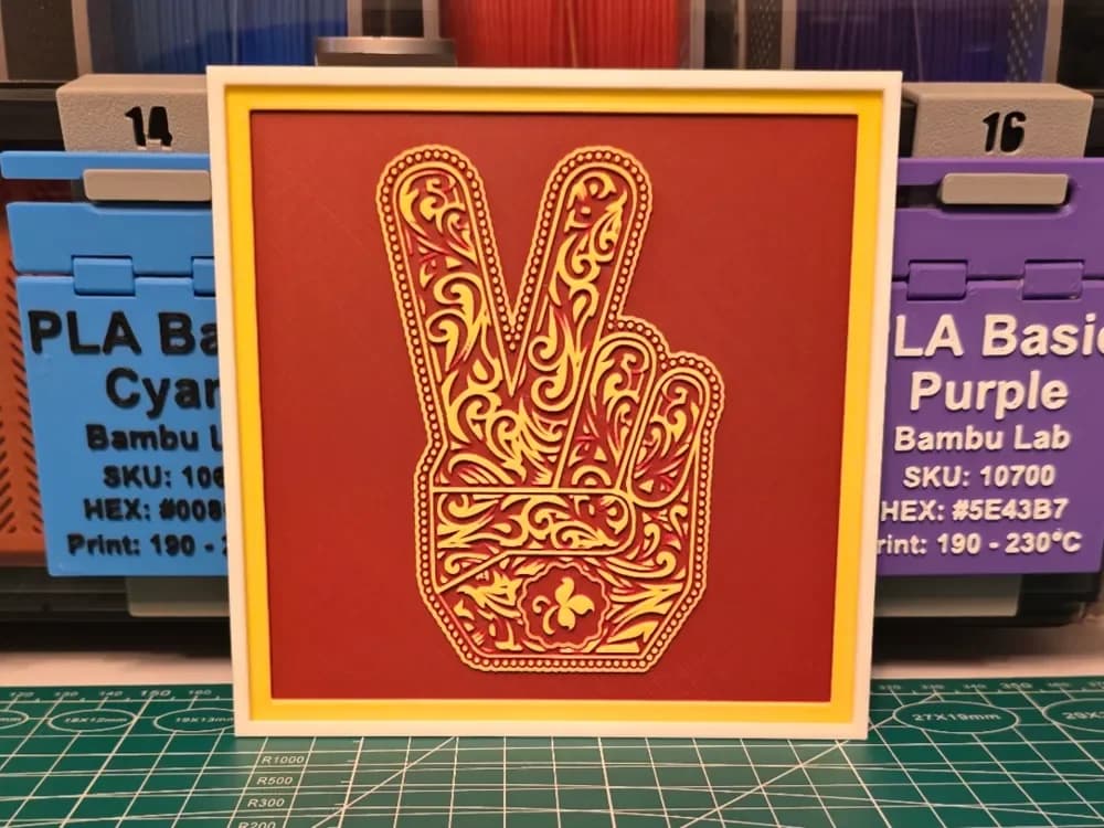 HueForge model: Stone Temple Pilots "Stone Temple Pilots" Album by Lumpy3D