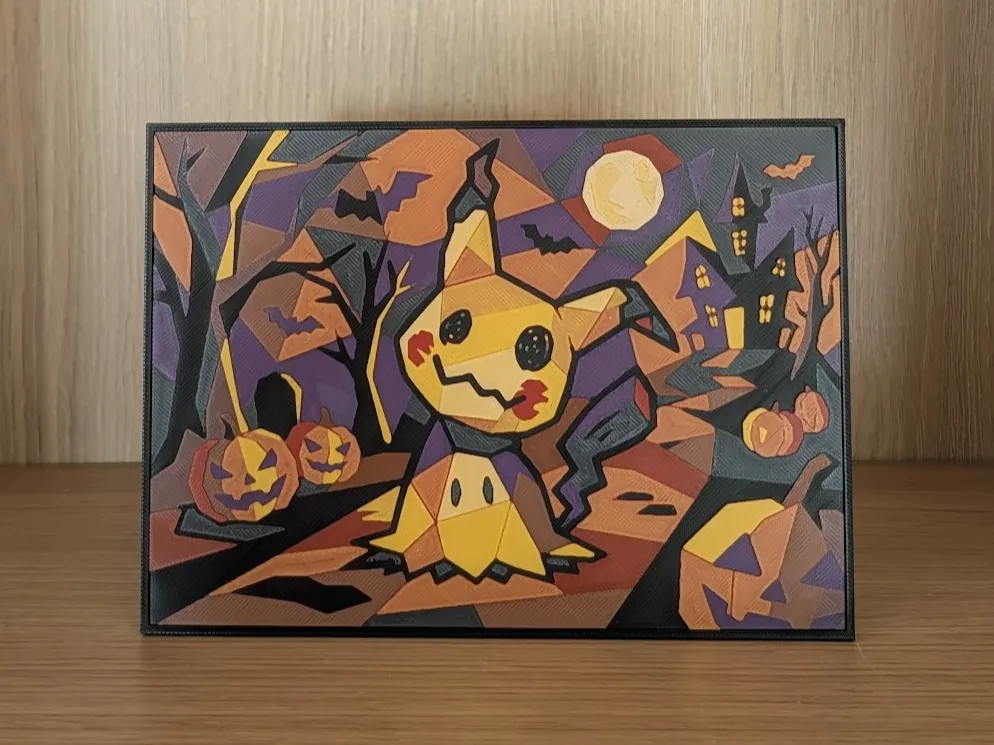 Mimikyu Halloween Hueforge & Display by Nextopia HueForge model: Mimikyu Halloween Hueforge & Display by Nextopia