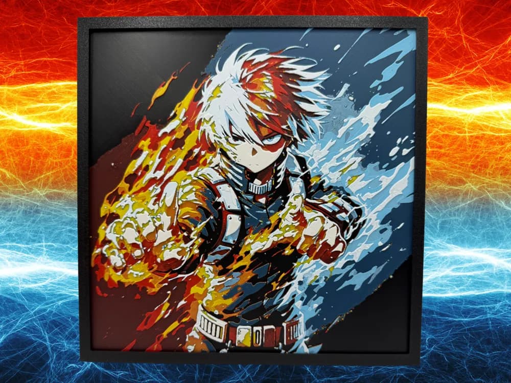 HueForge model: Shoto - My Hero Academia by Canadian Gamer
