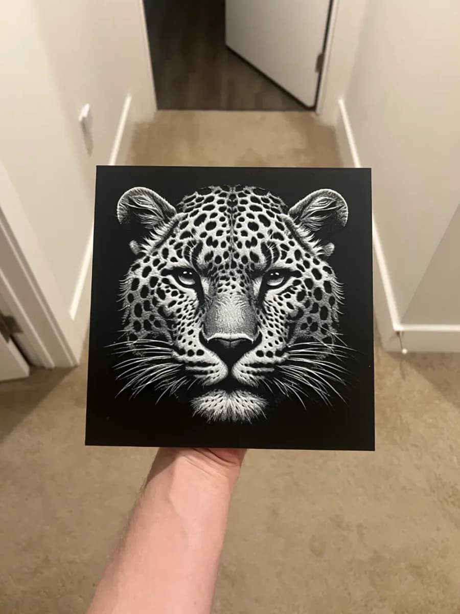 Leopard Face Art Hueforge by RP47 Designs HueForge model: Leopard Face Art Hueforge by RP47 Designs