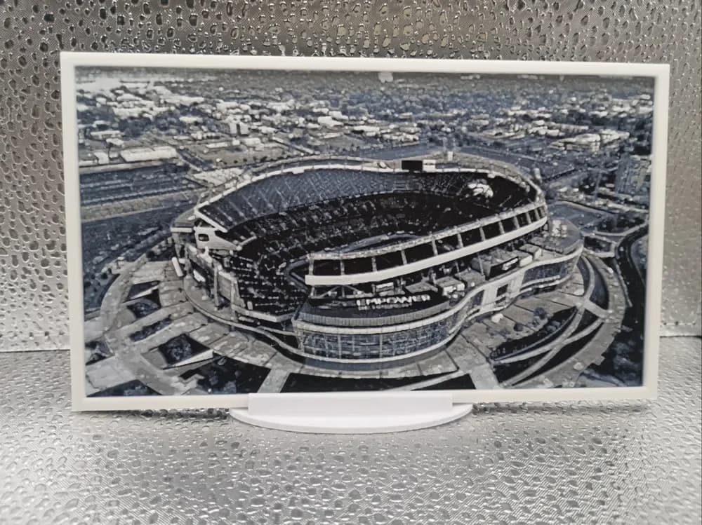 Denver Broncos - Empower Field Mile High hueforge by Borishotch Industries HueForge model: Denver Broncos - Empower Field Mile High hueforge by Borishotch Industries