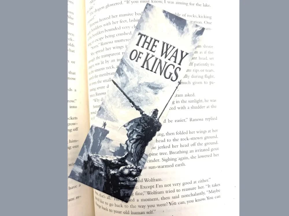 Stormlight Archive Way of Kings Book Bookmark by MythicHue's HueForge model: Stormlight Archive Way of Kings Book Bookmark by MythicHue's