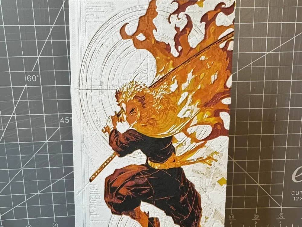 Hueforge kyojuro Rengoku Ablaze (Demon Slayer) by SBC Creations HueForge model: Hueforge kyojuro Rengoku Ablaze (Demon Slayer) by SBC Creations