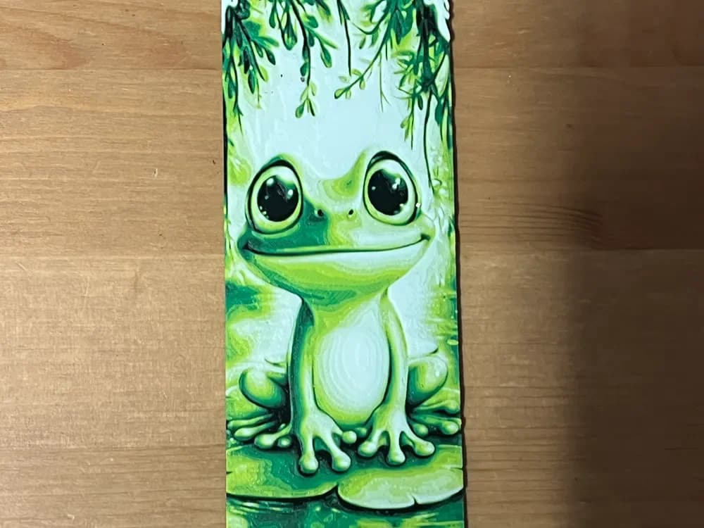 frog bookmark by Morganja HueForge model: frog bookmark by Morganja