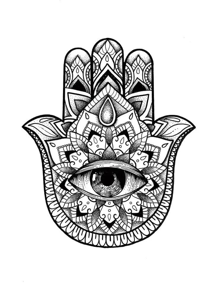 Hamsa hand Hueforge by leshowpatate HueForge model: Hamsa hand Hueforge by leshowpatate