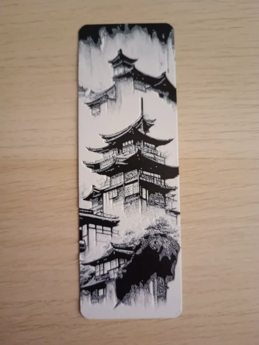 Temple Japanese Bookmark Temple Japanese Bookmark