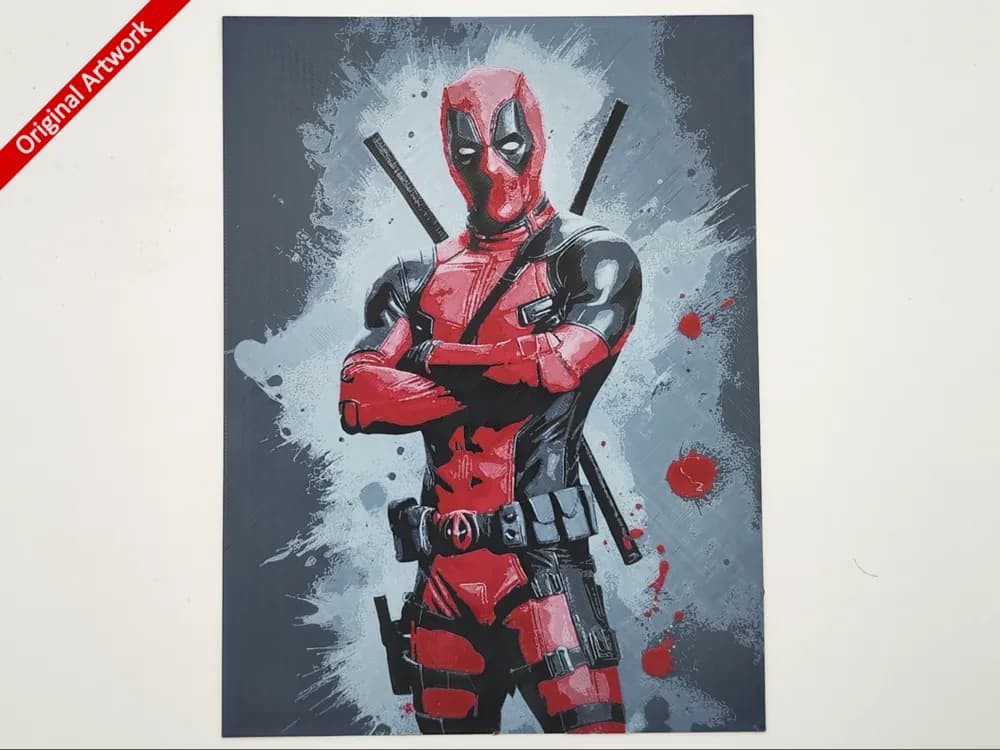 Deadpool - Hueforge by Altf4-Formation HueForge model: Deadpool - Hueforge by Altf4-Formation