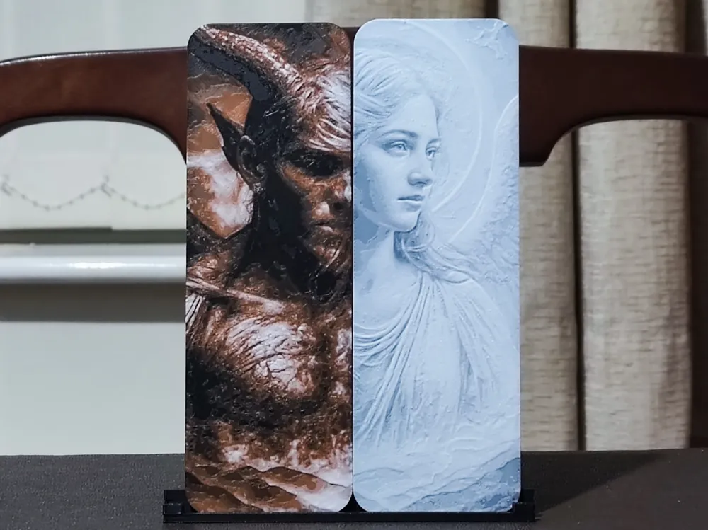 Heaven & Hell Bookmarks by BoDad HueForge model: Heaven & Hell Bookmarks by BoDad