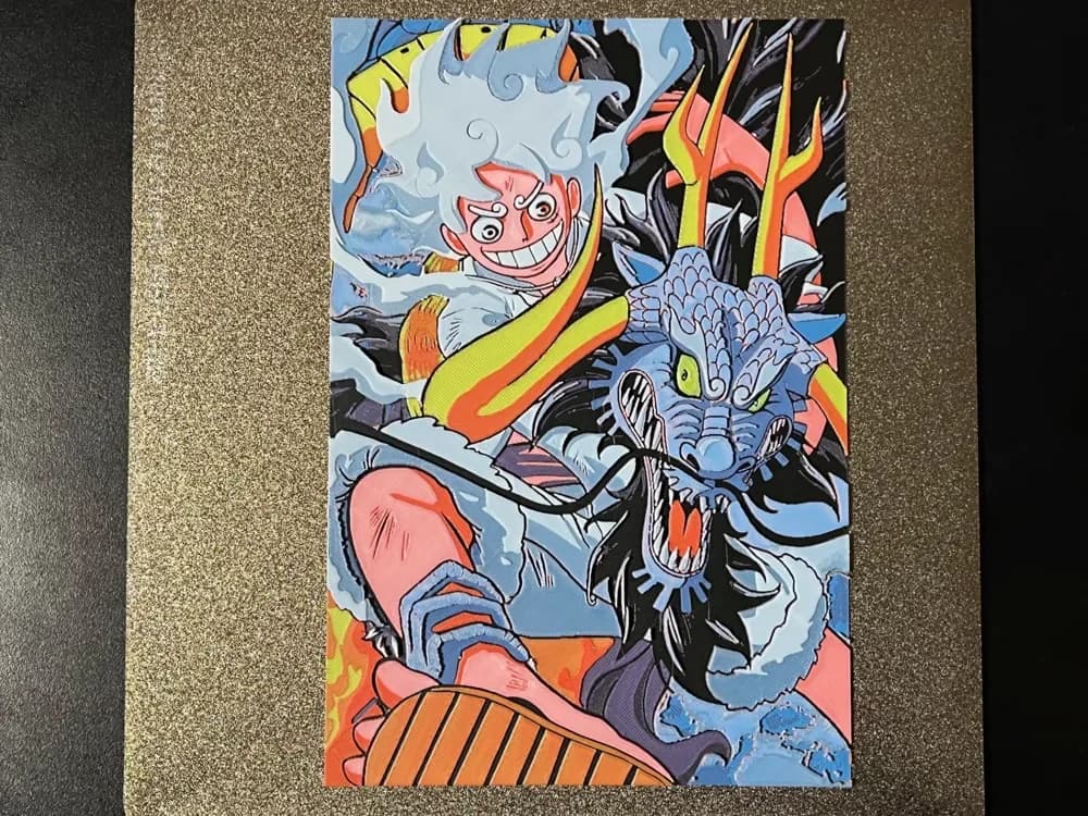 One Piece Luffy vs Kaido Hueforge by FantasyZ HueForge model: One Piece Luffy vs Kaido Hueforge by FantasyZ