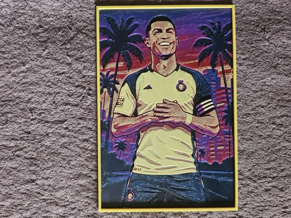 Cristiano Ronaldo - GTA VI Style - HueForge by keko HueForge model: Cristiano Ronaldo - GTA VI Style - HueForge by keko