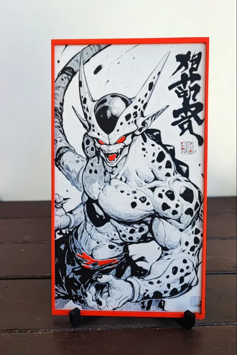 Cell Beast mode by Garuda3D HueForge model: Cell Beast mode by Garuda3D