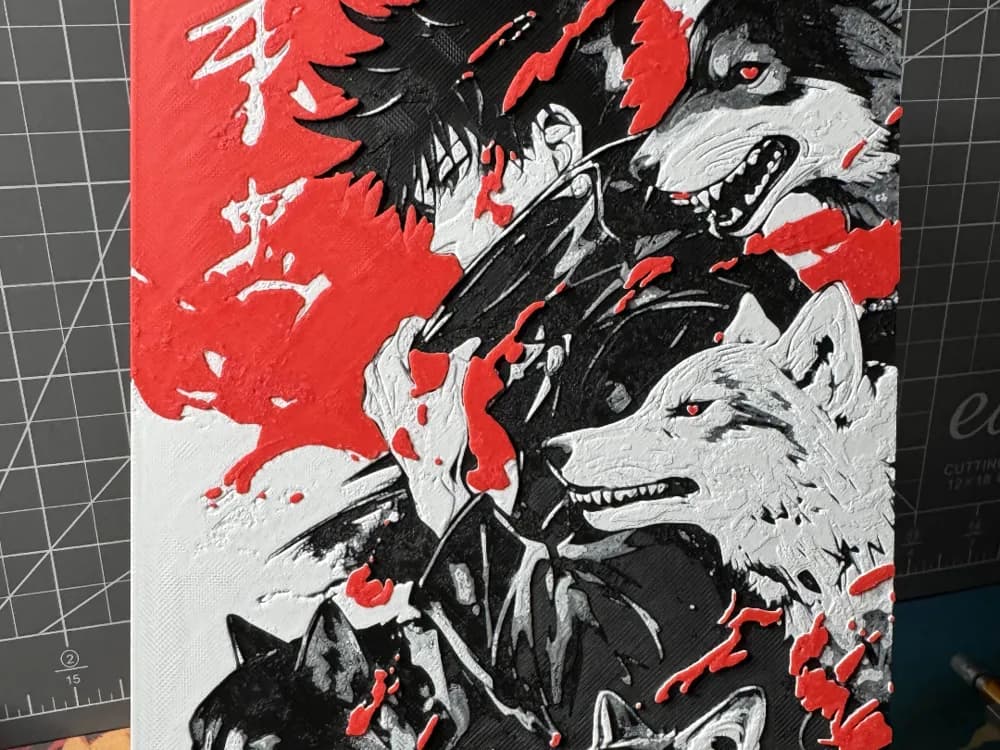 Hueforge Megumi Fushiguro from Jujutsu Kaisen Hueforge Megumi Fushiguro from Jujutsu Kaisen