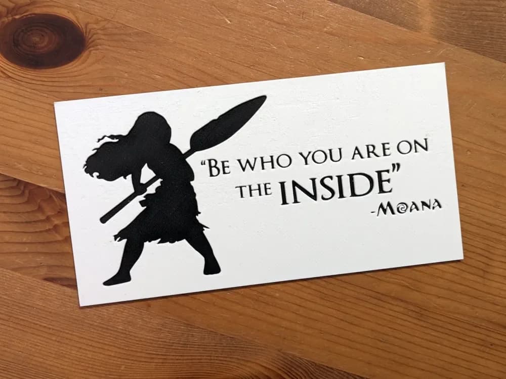 Moana - Be who you are on the Inside by suaimondi HueForge model: Moana - Be who you are on the Inside by suaimondi
