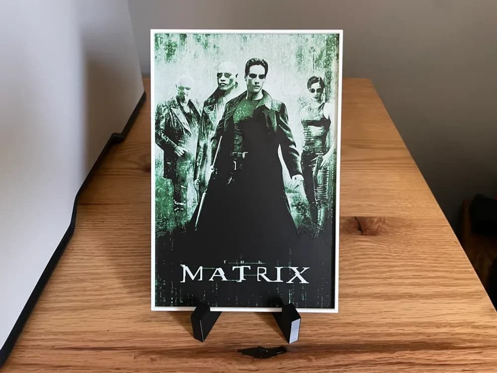 The Matrix (1999) Hueforge Movie Poster The Matrix (1999) Hueforge Movie Poster