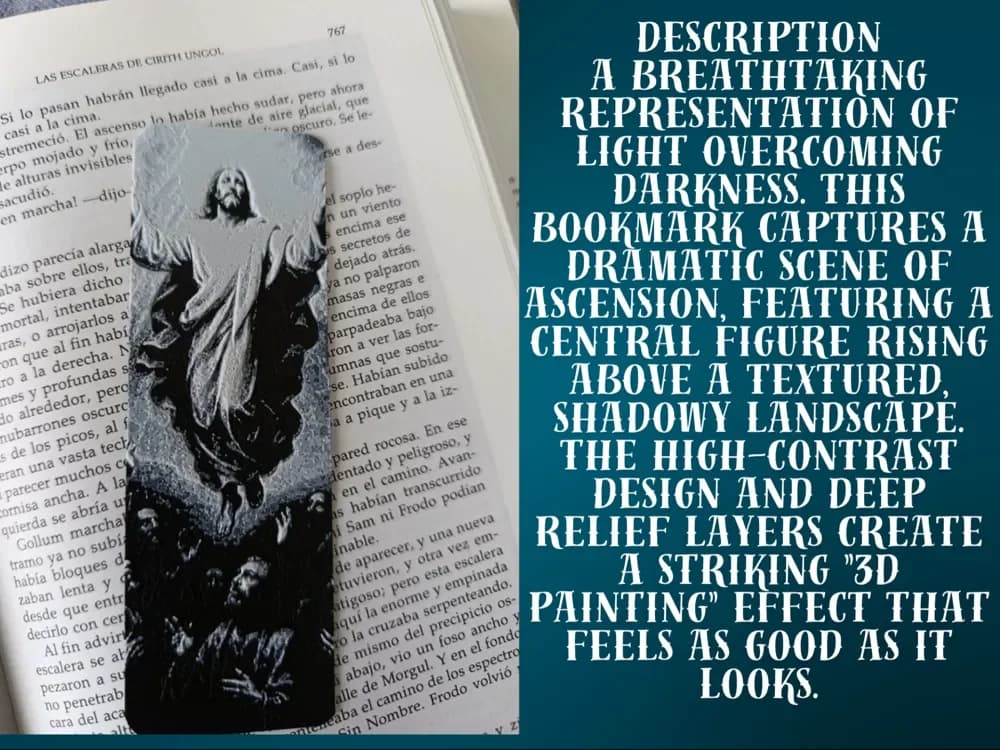 Divine Ascension Bookmark by FYTY112 HueForge model: Divine Ascension Bookmark by FYTY112