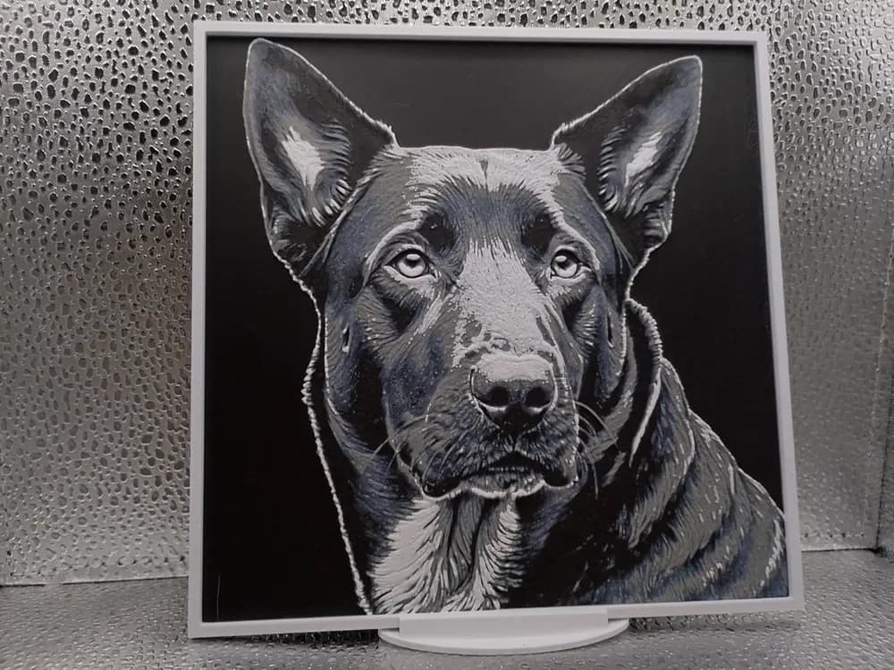 Beauceron hueforge by Borishotch Industries HueForge model: Beauceron hueforge by Borishotch Industries