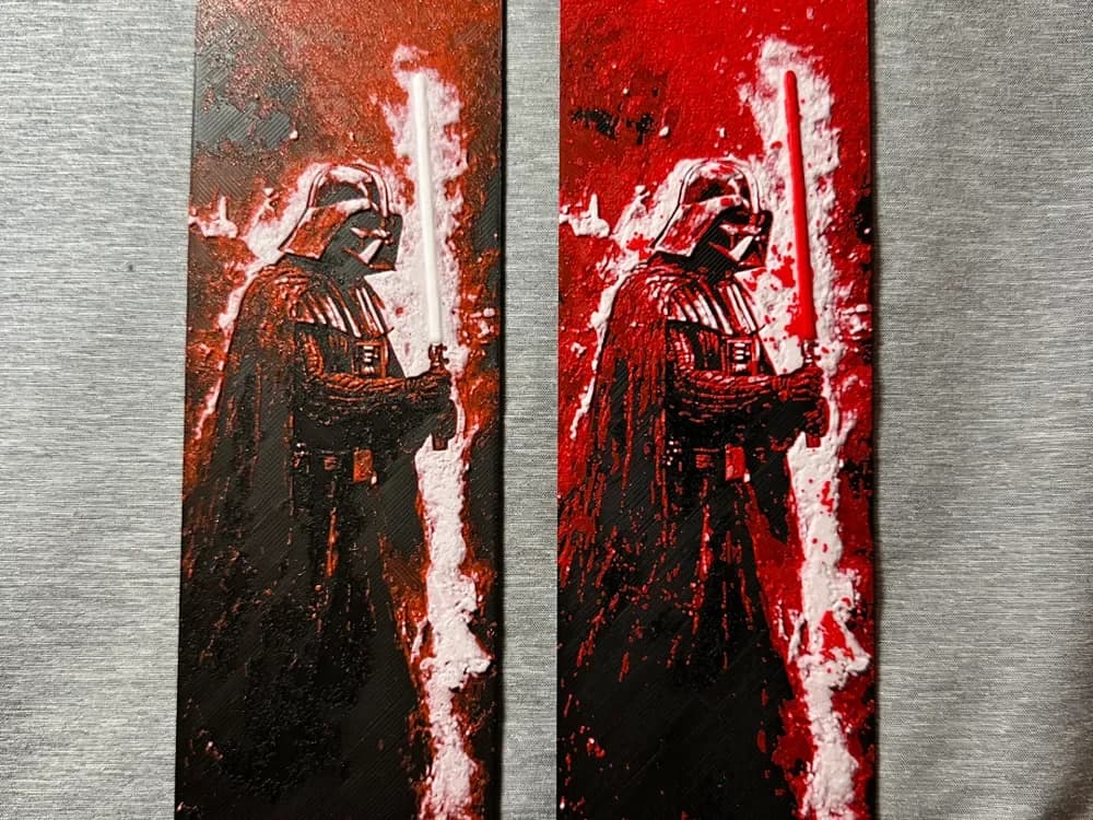 Darth Vader Hueforge Bookmarks: 2 variants-2 sizes by Hey Ben HueForge model: Darth Vader Hueforge Bookmarks: 2 variants-2 sizes by Hey Ben