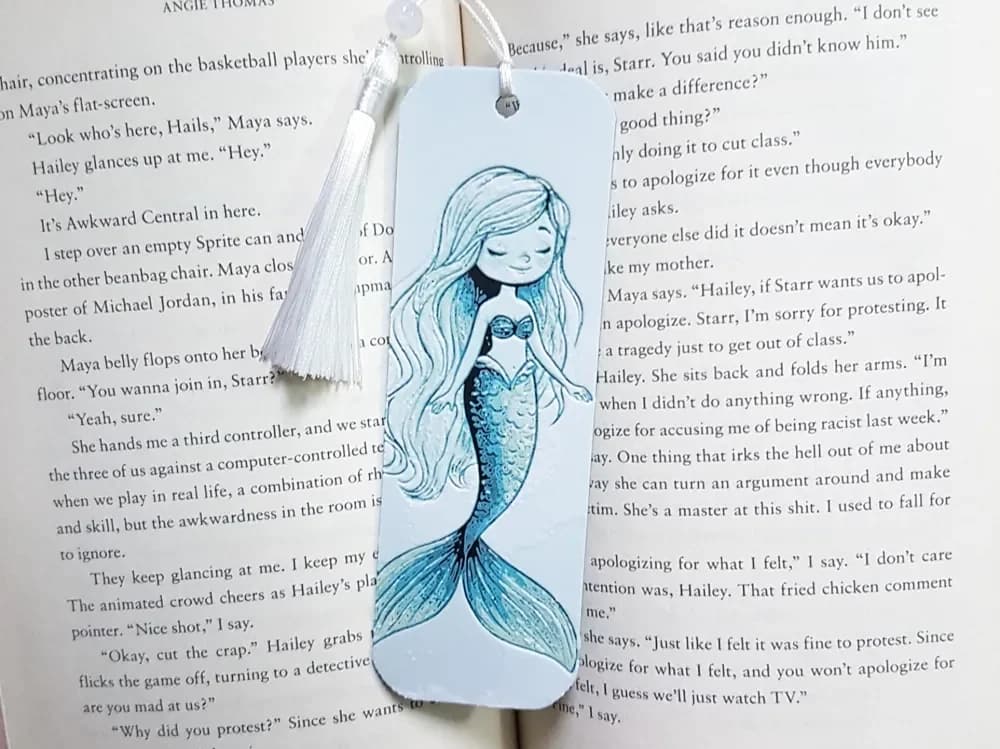Bookmark, Mermaid, Hueforge Bookmark, Mermaid, Hueforge