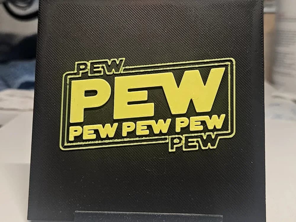 Star Wars Pew pew pew pew by Mano's 3d_Art HueForge model: Star Wars Pew pew pew pew by Mano's 3d_Art