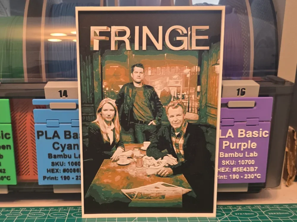 HueForge model: Fringe Series Poster - Hueforge Art by Lumpy3D