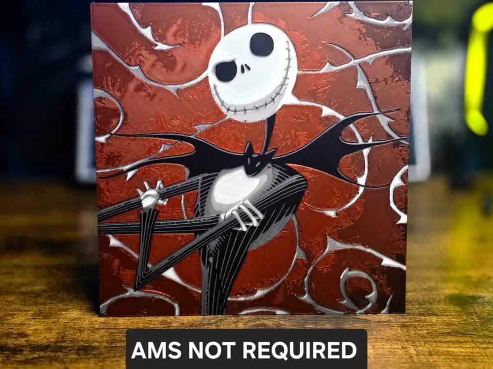The Nightmare Before Christmas - Jack Skellington by N0vA Designs HueForge model: The Nightmare Before Christmas - Jack Skellington by N0vA Designs