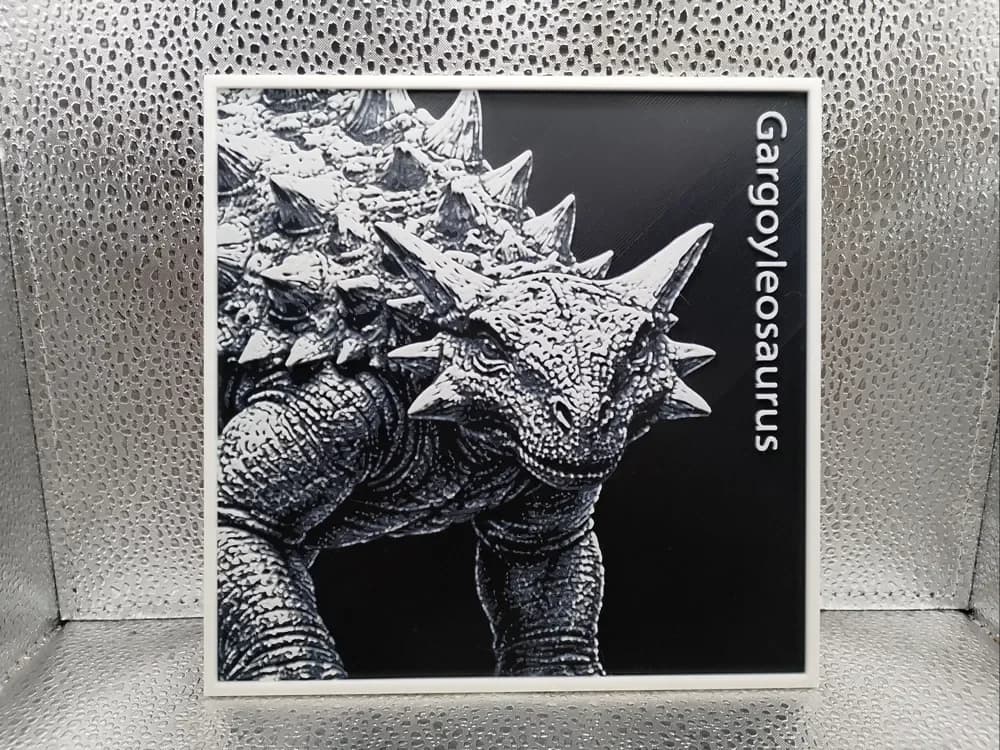 Gargoyleosaurus - Hueforge by Borishotch Industries HueForge model: Gargoyleosaurus - Hueforge by Borishotch Industries