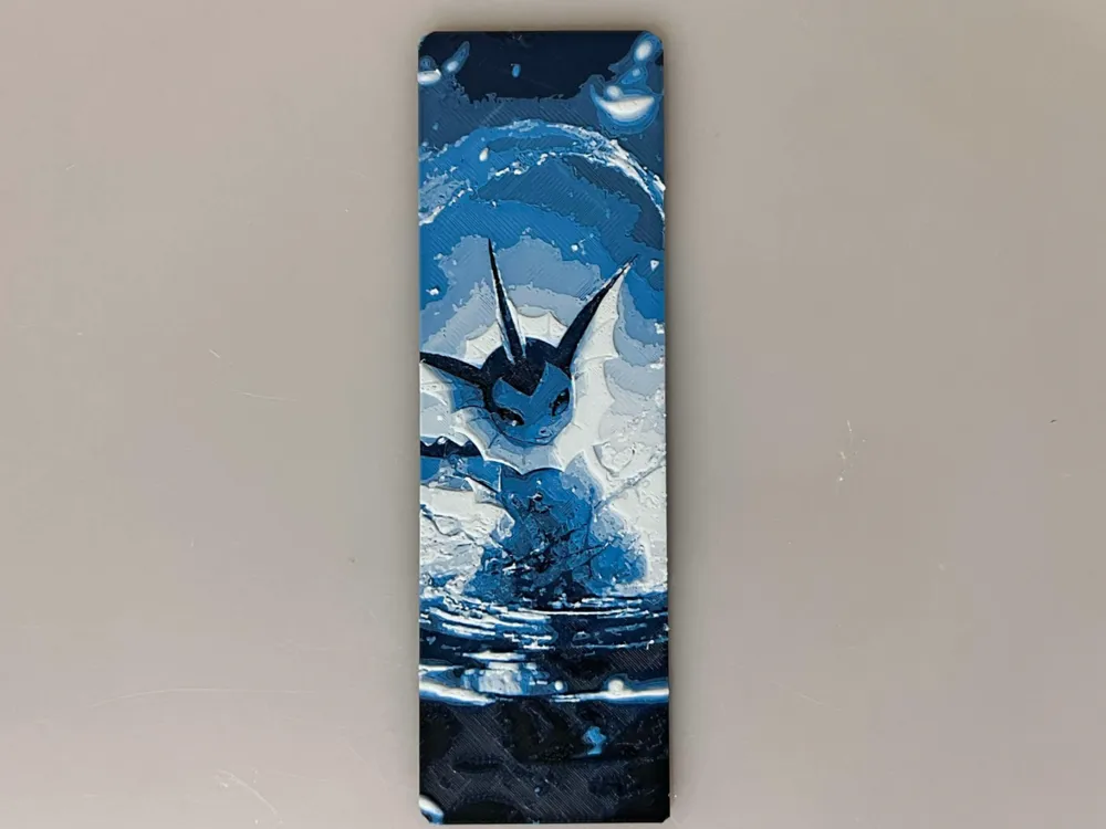 Vaporeon - Bookmark by 3djd HueForge model: Vaporeon - Bookmark by 3djd