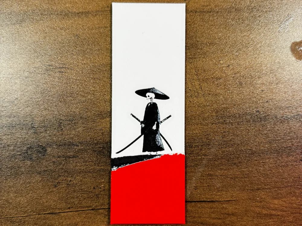 HueForge model: Minimalist Samurai HueForge Bookmark by 3D Prints By Vic