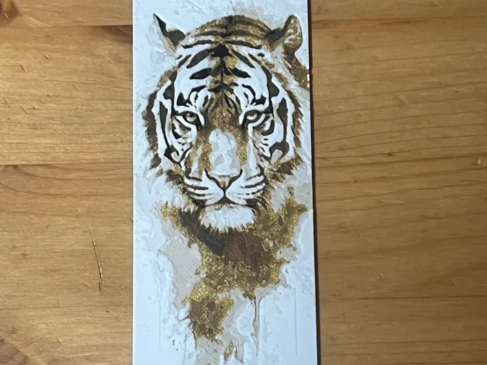 Tiger bookmark by Morganja HueForge model: Tiger bookmark by Morganja