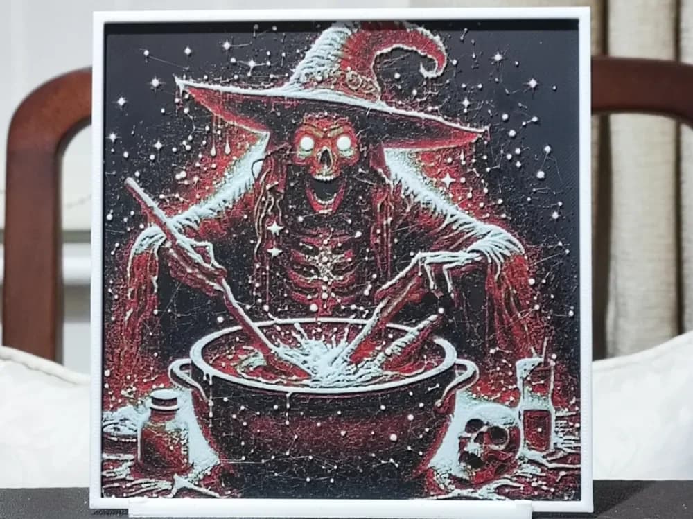 HueForge model: Toil & Trouble - HueForge 4 Color by BoDad