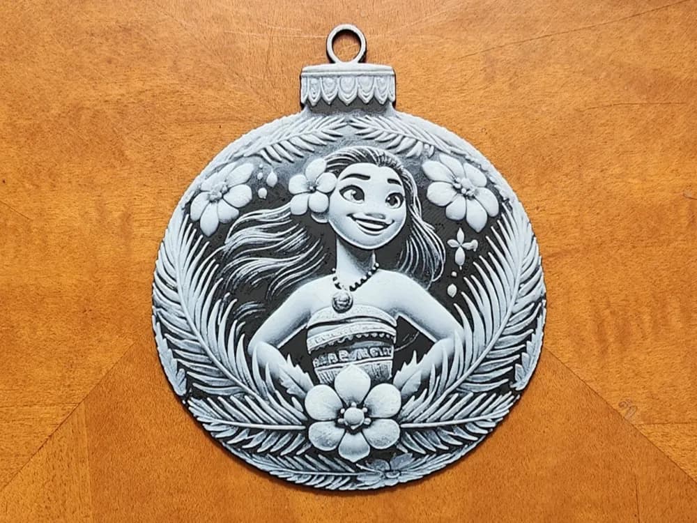Moana Christmas Tree Decoration Disney by Sarge HueForge model: Moana Christmas Tree Decoration Disney by Sarge