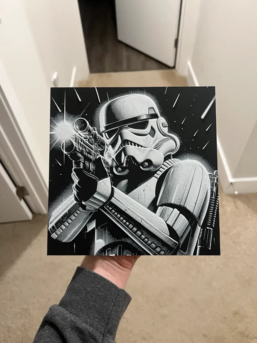 Stormtrooper Hueforge by RP47 Designs HueForge model: Stormtrooper Hueforge by RP47 Designs