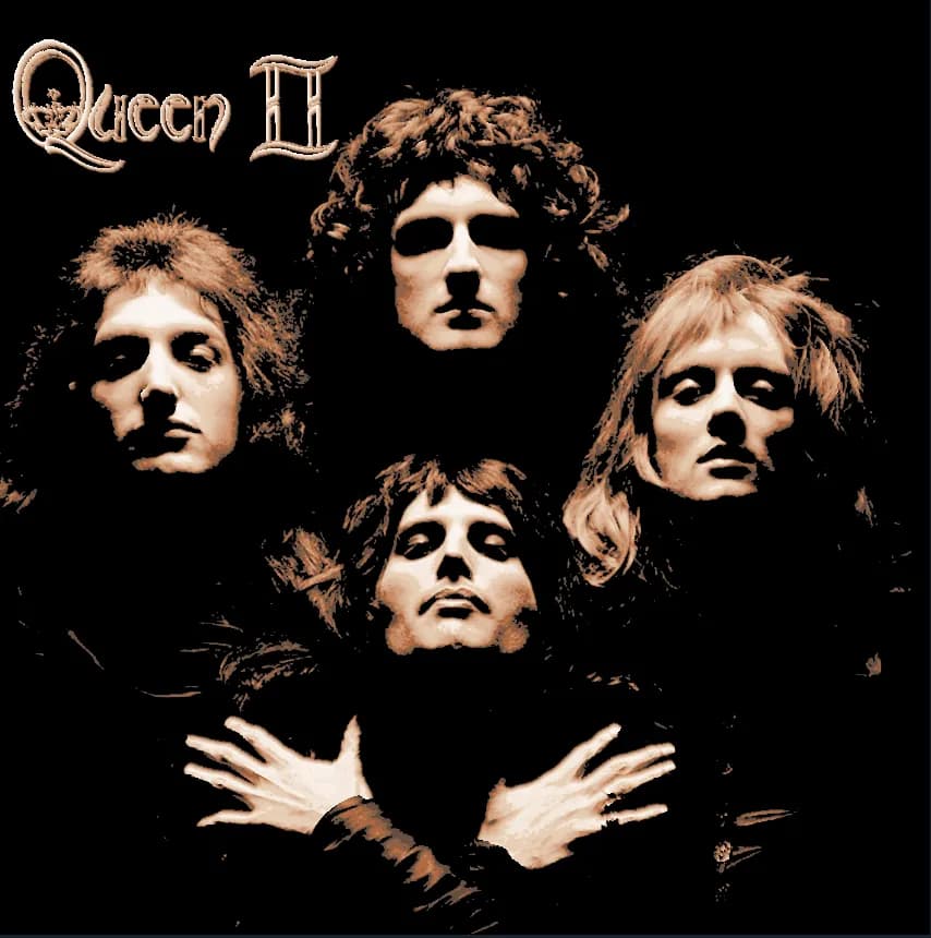 Hueforge - Queen II Album Cover by Cloudy Nostalgia HueForge model: Hueforge - Queen II Album Cover by Cloudy Nostalgia