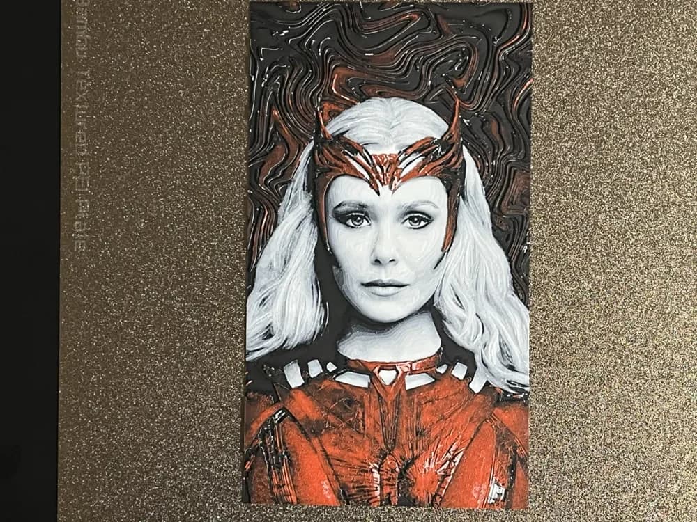 HueForge model: Scarlet Witch Marvel Hueforge by FantasyZ