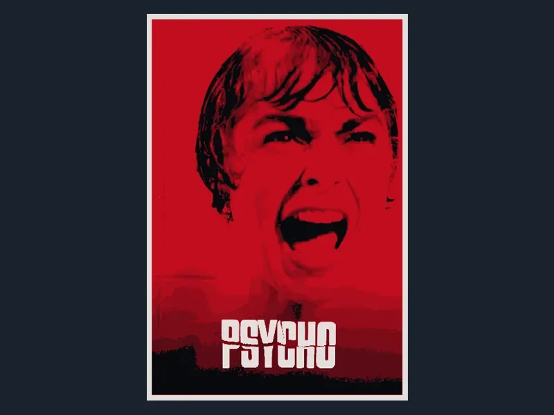 Psycho (Movie Poster - HueForge) by HugheCraft HueForge model: Psycho (Movie Poster - HueForge) by HugheCraft