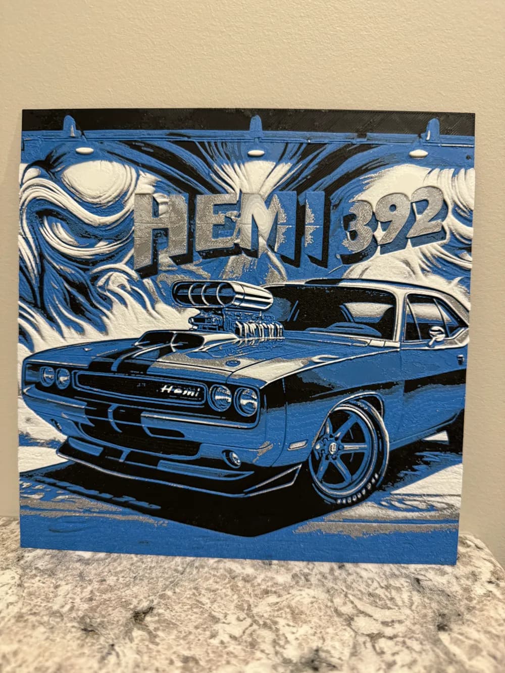 Dodge Charger 392 - Hueforge by Canadian Gamer HueForge model: Dodge Charger 392 - Hueforge by Canadian Gamer