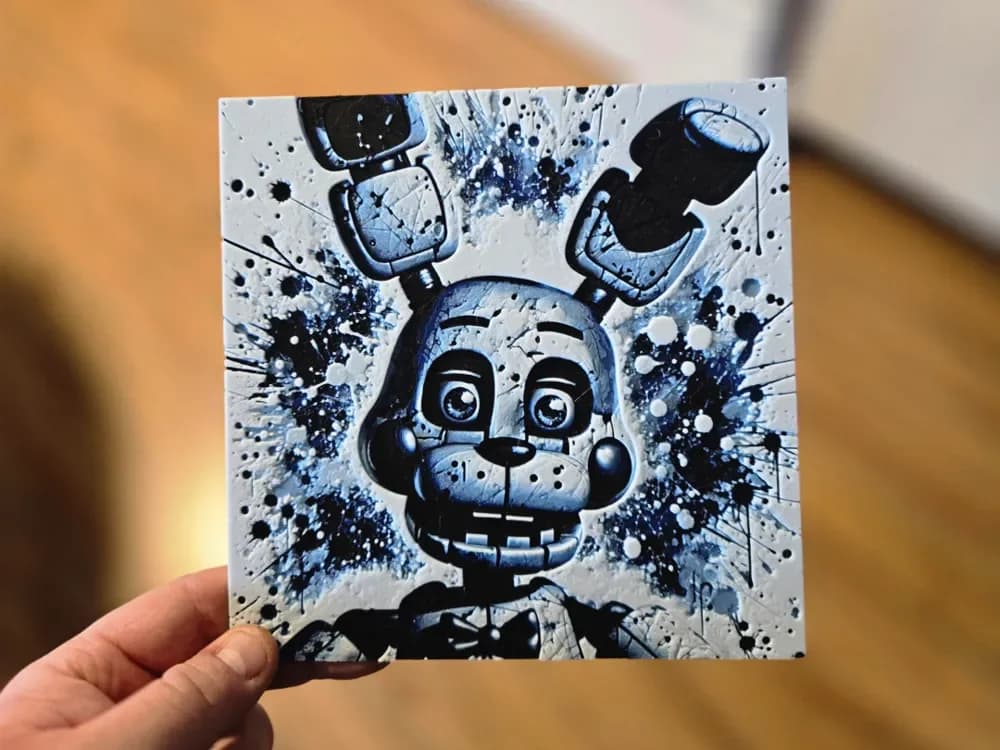 Graffiti Bonnie Hueforge by 3Ree Printing HueForge model: Graffiti Bonnie Hueforge by 3Ree Printing