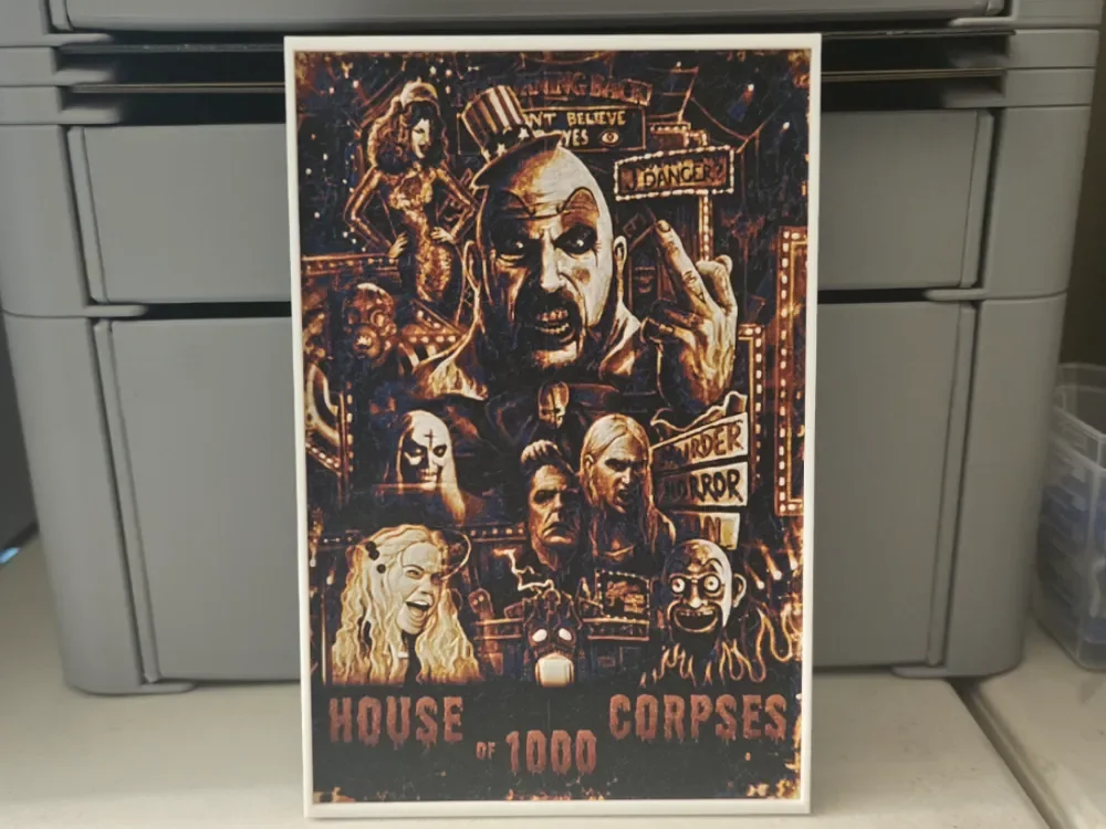 HueForge model: House of 1000 Corpses Movie Poster - Hueforge Art by Lumpy3D