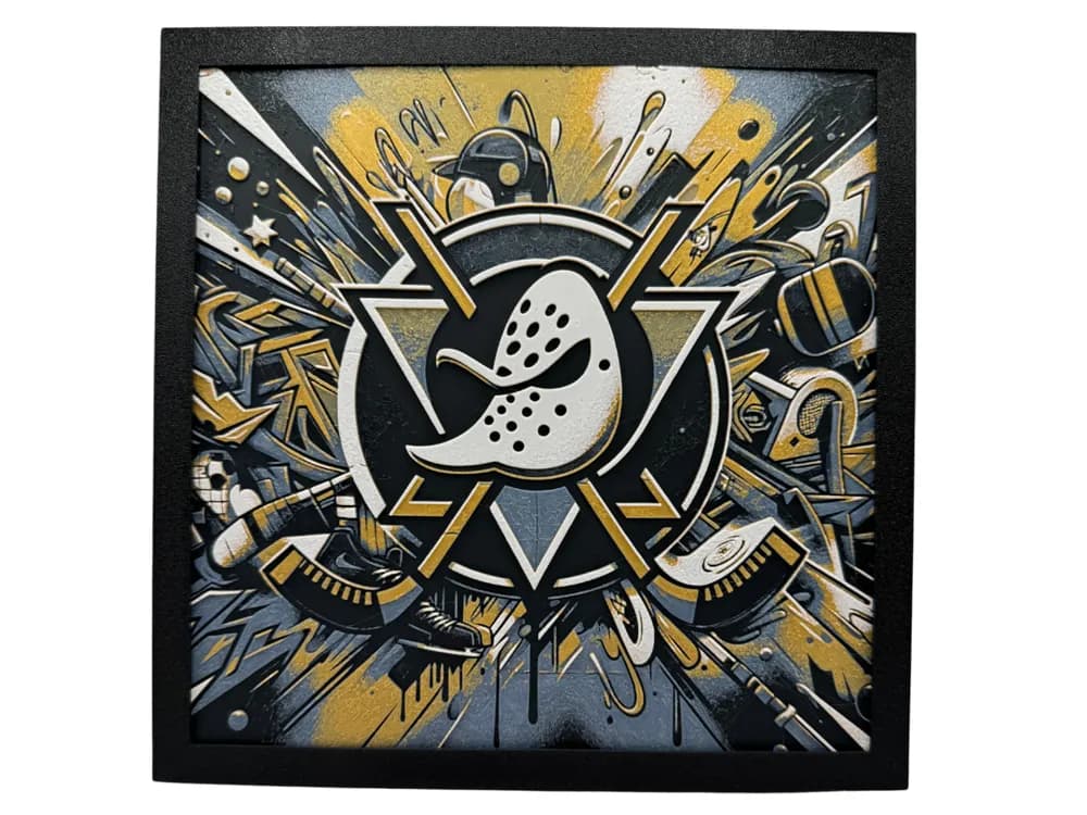Classic - Anaheim Ducks - NHL Hueforge by Canadian Gamer HueForge model: Classic - Anaheim Ducks - NHL Hueforge by Canadian Gamer