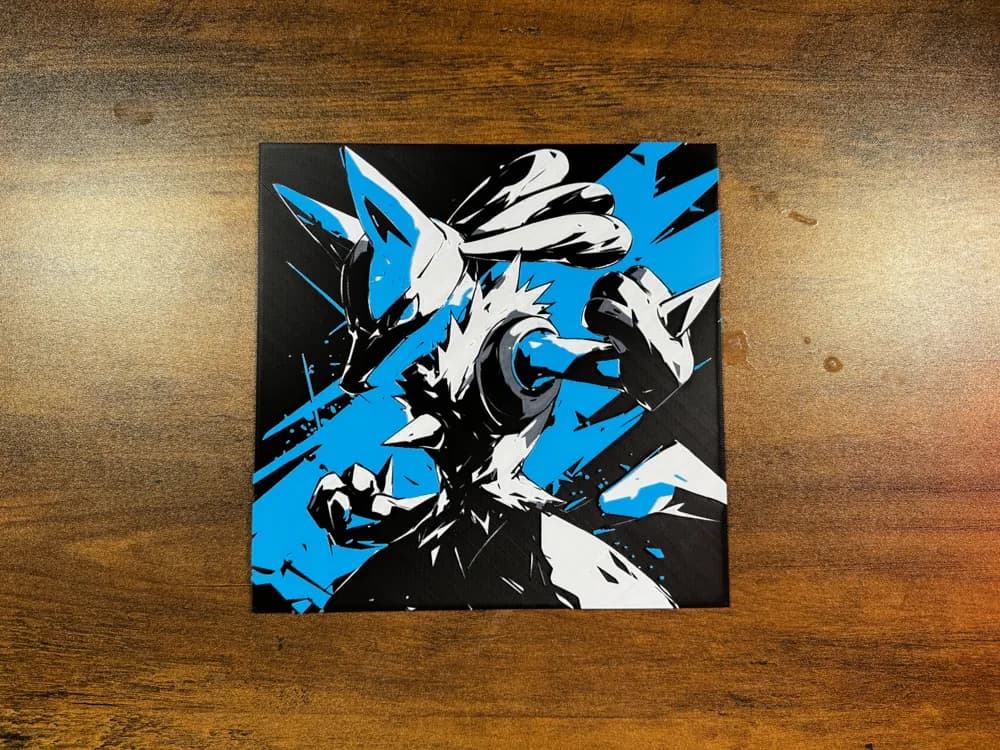 HueForge model: Lucario – HueForge Print by 3D Prints By Vic