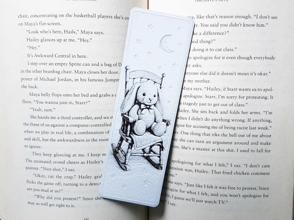Bookmark, Floppy Eared Bunny, New Mom Bookmark, Floppy Eared Bunny, New Mom