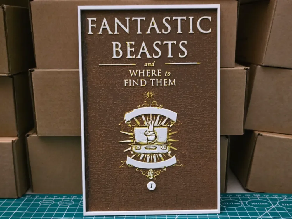 HueForge model: Fantastic Beasts and Where to Find Them Poster by Lumpy3D