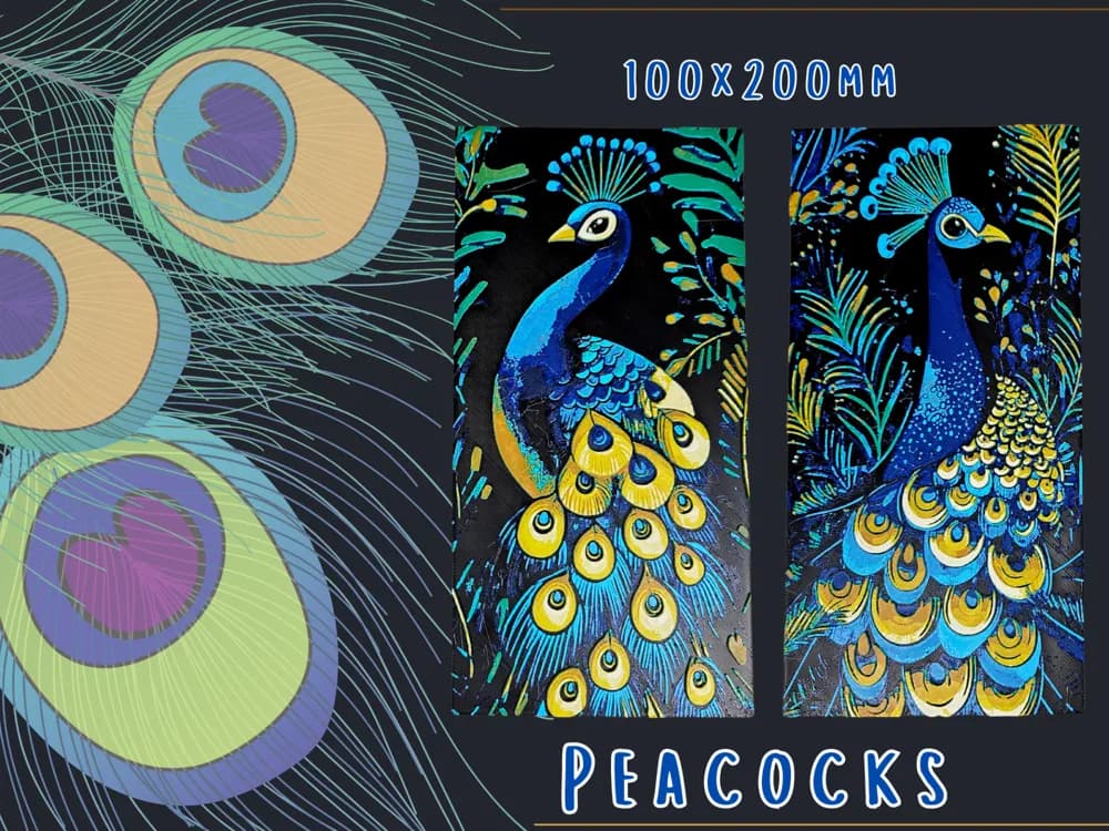 Peacocks by BusyKikiBee HueForge model: Peacocks by BusyKikiBee